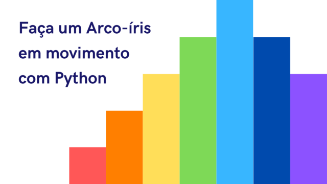 Arco-íris em movimento com Python